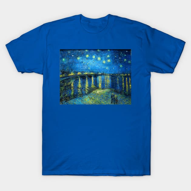 Van Gogh Starry Night Over the Rhone T-Shirt by bragova